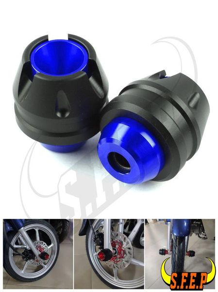 motorcycle cnc front fork wheel fall protection frame slider anti crash protector for xmax300 nmax155 tmax530 bwsx 125